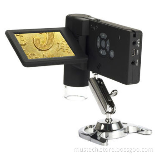 New hottest 5 megapixels LCD portable digital microscope, with TV input, output